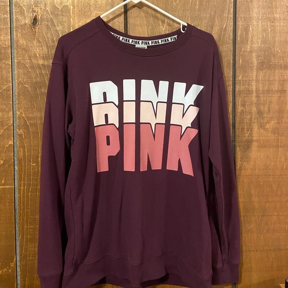 PINK Victoria's Secret Sweaters - Pink Crewneck Sweatshirt